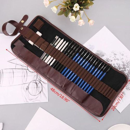 24pcs Professional Sketching Drawing Art Tool Kit