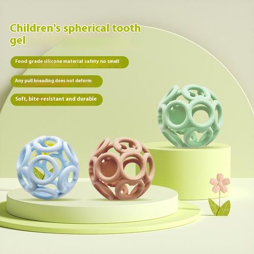 Baby teether baby teether stick anti-eating hand children bite glue Baby products teether toy remote control shape blue