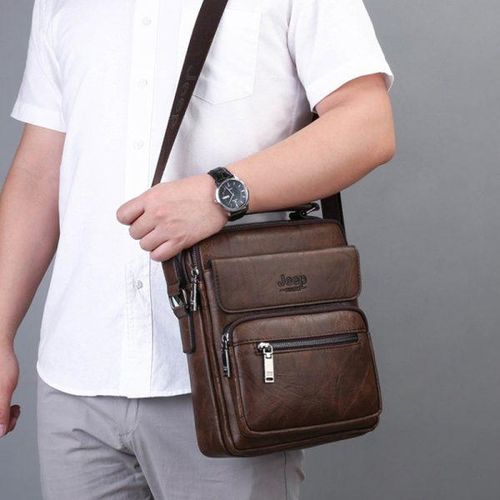 Leather Handbags Shoulder Bags Sling bag Handbag Business Messenger Backpack Men Crossbody Casual Travel Bag Daily Man Bag Gift with Adjustable Shoulder Strap for Ipad  -Multicolor