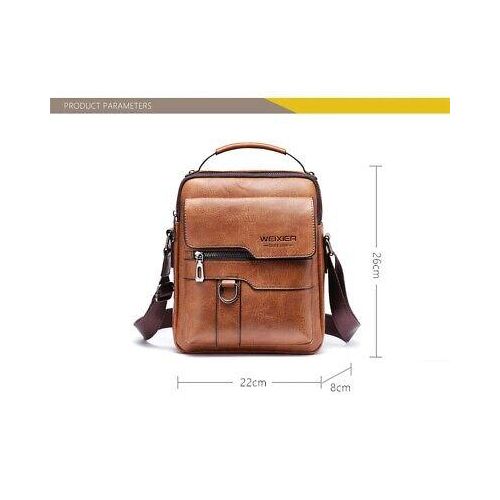 Leather Handbags Shoulder Bags Sling bag Handbag Business Messenger Backpack Men Crossbody Casual Travel Bag Daily Man Bag Gift with Adjustable Shoulder Strap for Ipad  -Multicolor