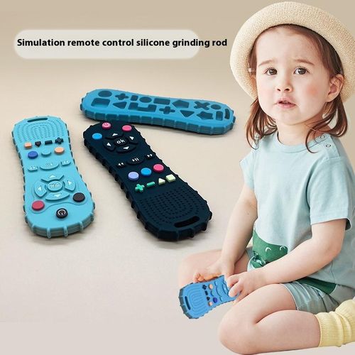 Baby teether baby teether stick anti-eating hand children bite glue Baby products teether toy remote control shape