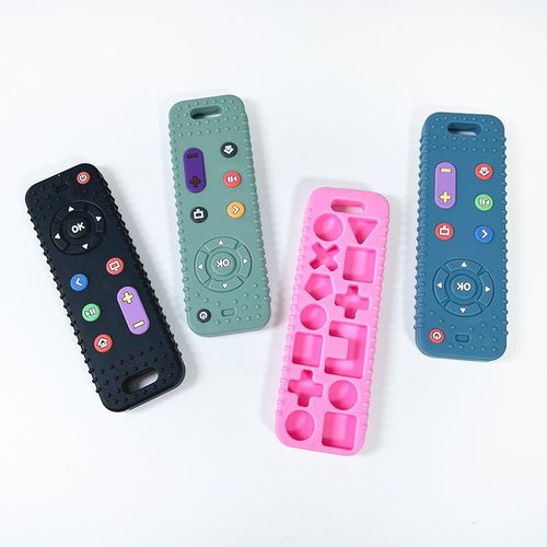 Baby teether baby teether stick anti-eating hand children bite glue Baby products teether toy remote control shape