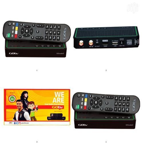 Gotv Decorder Remote Adaptor Banana Pins Free Batteries-Black