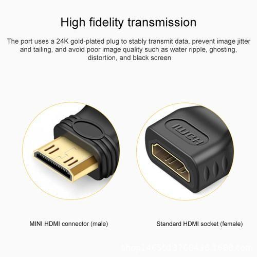 Mini HDMI Male To HDMI 19 Pin Female Adapter
