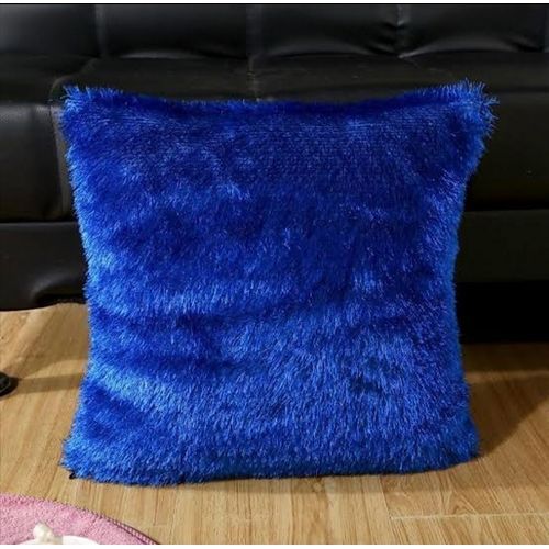 Fluffy Fibre Cushion - Royal Blue