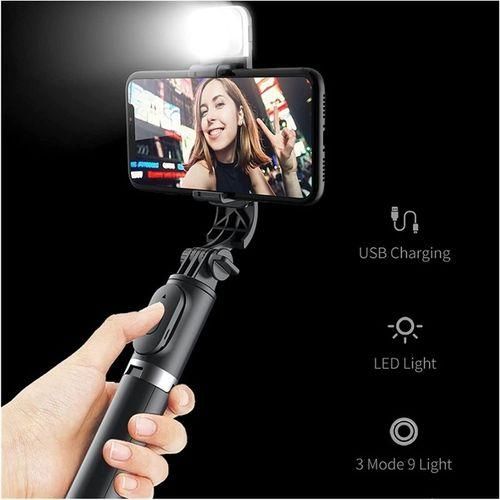 Multiple Function Selfie Stick+Tripod+Fill Light