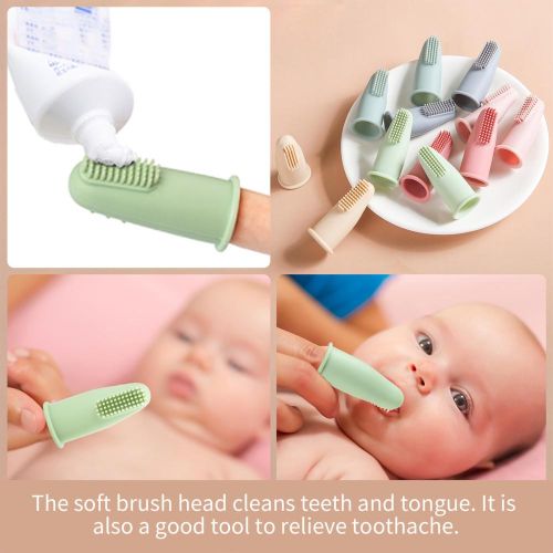 Silicone Baby Finger Toothbrush Multiple Color to Options for Infant Toddles Children