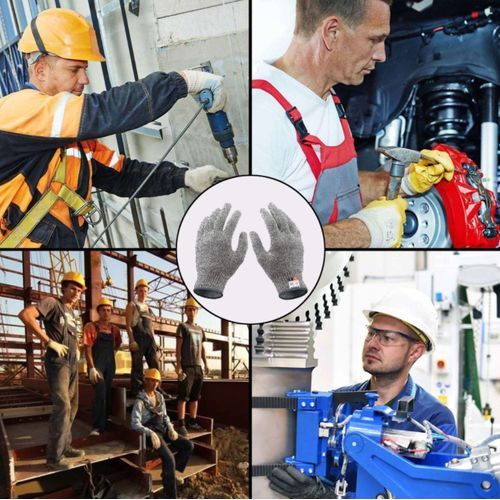 Grade 5 High Strength Cut Resistant Protective Gloves - Grey