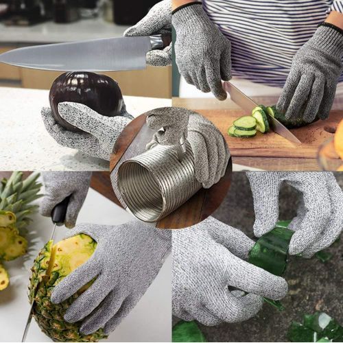 Grade 5 High Strength Cut Resistant Protective Gloves - Grey
