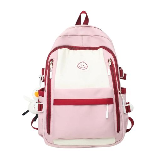Children Waterproof School Backpack Bag- Pink