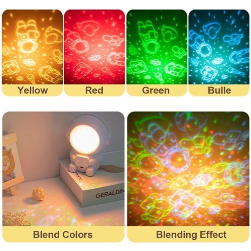 Creative Astronaut Projection, Atmosphere Night Light For Bedroom