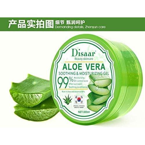 Disaar  300ml Natural Floe Vera Smooth Gel Acne Treatment Face Cream For Hydrating