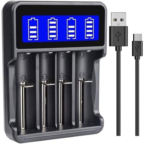 LASA 4 Bay 18650 26650 18490 AAA AA Multi Smart Charger