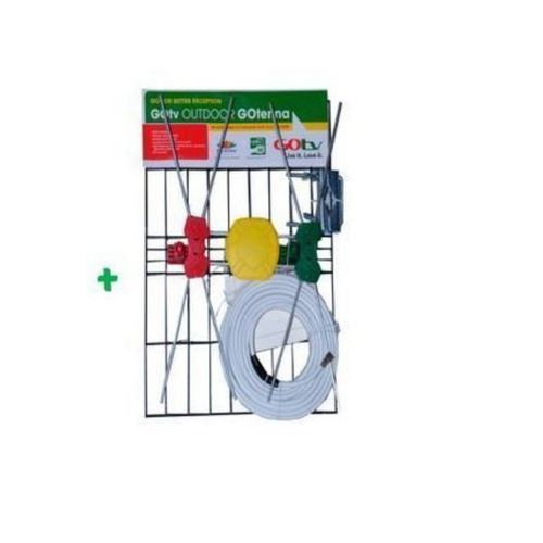Quality Digital Outdoor TV Antenna HDTV DVBT/DVBT2 For StarTimes, GOTV & Free To Air Decorder - Black
