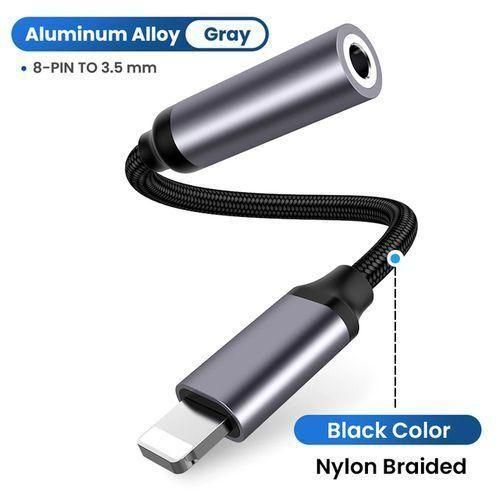 Audio Auxiliary Mini Adapter Cable With IPhone 13 12 11 Pro Plug To 3.5mm Jack, Headphone Connector