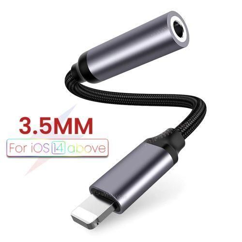 Audio Auxiliary Mini Adapter Cable With IPhone 13 12 11 Pro Plug To 3.5mm Jack, Headphone Connector