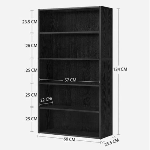 LASA 5-Tier Bookcase Storage