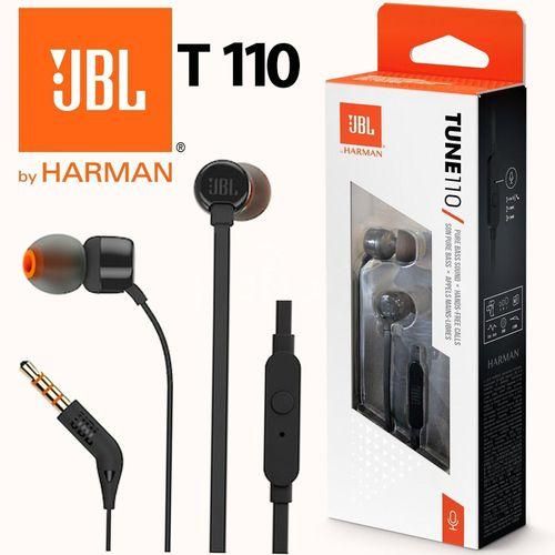 Jbl TUNE 110 - In-Ear Headphone with One-Button Remote - Color May Vary