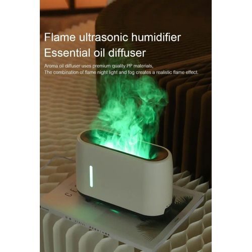 Aromatherapy Mist Humidifier with Essential Oil Diffuser & Flame Light 180mL
