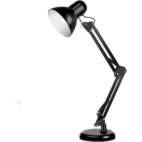 Metal Desk Lamp, Swing Arm Desk Lamp - Black