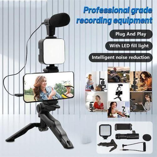 Multipurpose Tripod Professional Video Making Kit-Black