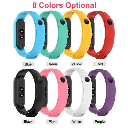 Replacement Strap For Xiaomi Mi Band 5/6 Silicone Wristband Bracelet Compatible with Xiaomi Mi Band 5/6 Strap Adjustable Band Smartwatch Wristbands Replacement Accessories Straps Bracelets NO5115