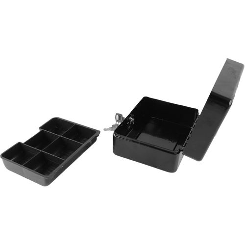 380L x 280W x 140 mm HC-66008 Robust Metal Cash Box, Secure Money Storage with Lock and Key - Versatile Solution for Home and Travel