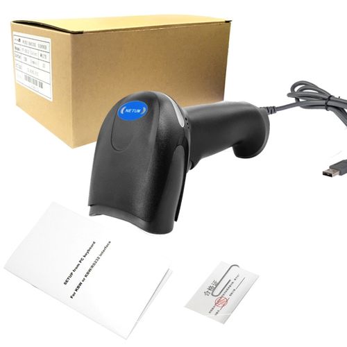 NETUM F5 Barcode Scanner, Model: Wireless Red Light