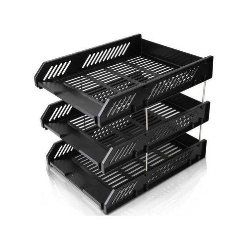 3 Layers Office Tray - Black