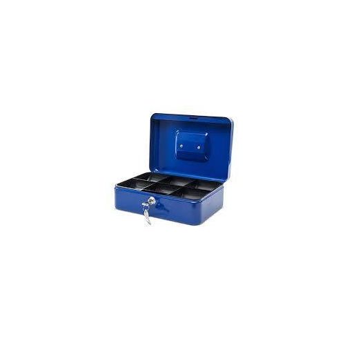 25x20x9 cm  JT250 Robust Metal Cash Box, Secure Money Storage with Lock and Key - Versatile Solution for Home and Travel