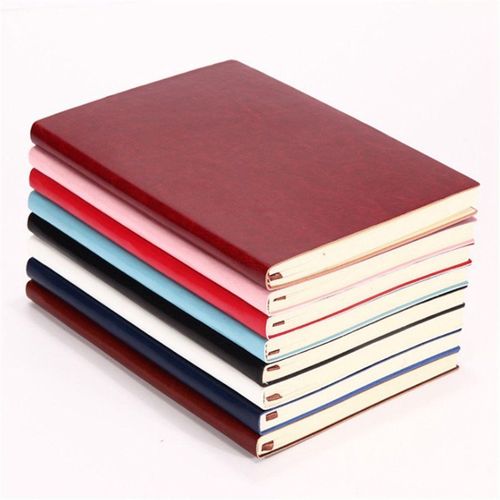 Multiple color Soft Cover PU Leather Notebook Writing Journal 100 Page Lined Diary Book