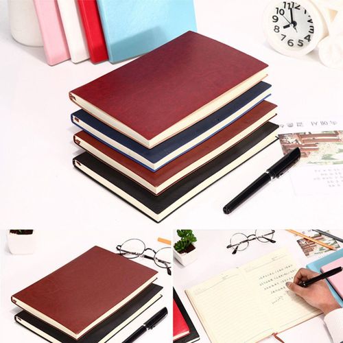 Multiple color Soft Cover PU Leather Notebook Writing Journal 100 Page Lined Diary Book