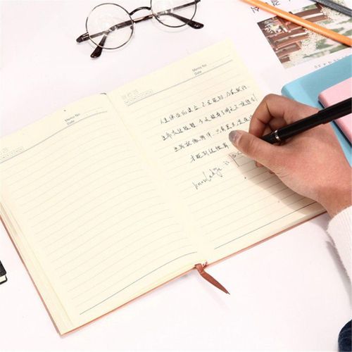 Multiple color Soft Cover PU Leather Notebook Writing Journal 100 Page Lined Diary Book