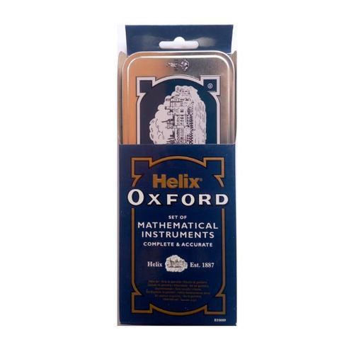 Oxford Helix Set of Mathematical Instruments Complete & Accurate - Blue