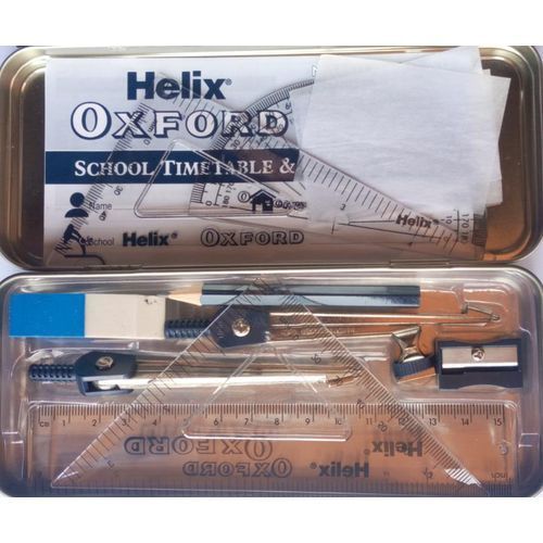 Oxford Helix Set of Mathematical Instruments Complete & Accurate - Blue