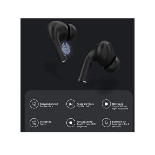 Airpods wireless Music , calling ,Bluetooth Checkt pods-Black
