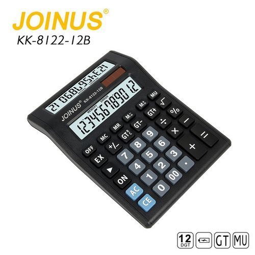 Joinus 12 Digit Large Lcd Display Calculator - Black