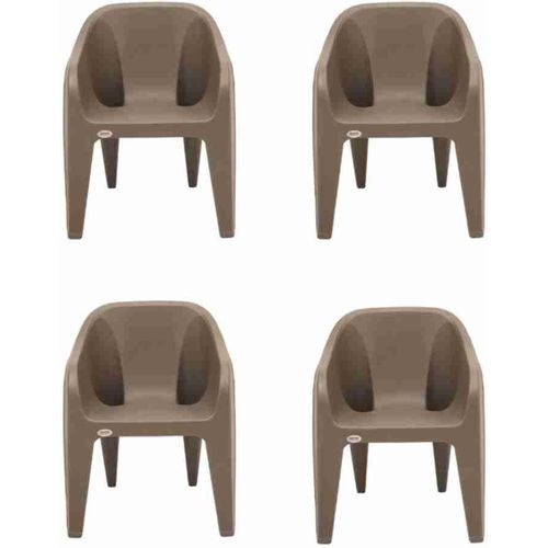 4pieces of executive plastic hard arm chairs