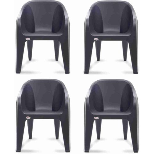 4pieces of executive plastic hard arm chairs