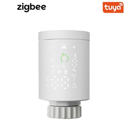 Tuya Smart Zigbee Radiator Actuator Programmable Thermostat Thermostatic Radiator Valve Temperature Controller Support Alexa