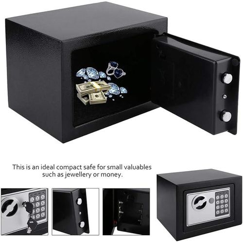 Steel Box Security Lock For Protecting Valuables Like Cash Jewels Against Theft-Multicolourst