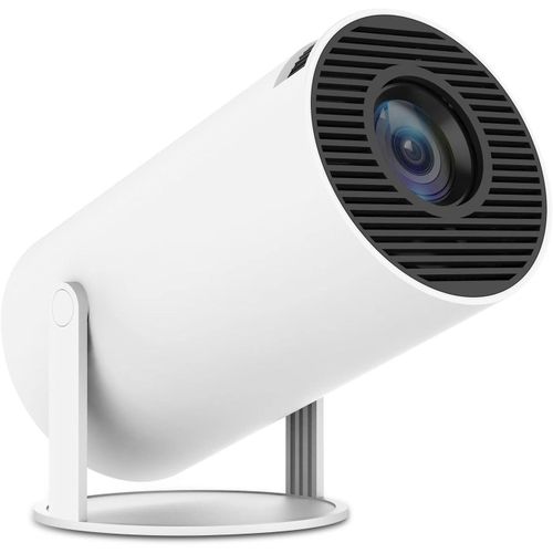 4K Mini Smart Projector 1080P Wifi Bluetooth Portable Home Theater-White
