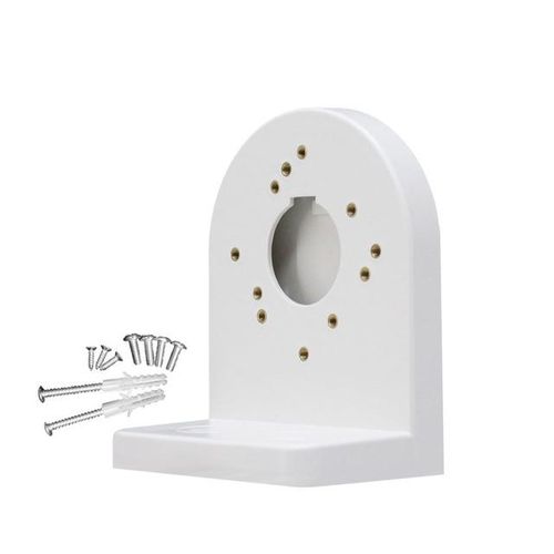 L Type Bracket Easy Install Durable With Screws Diy Accessories Fit Right Angle For Cctv Dome Camera Wall Mounted Abs