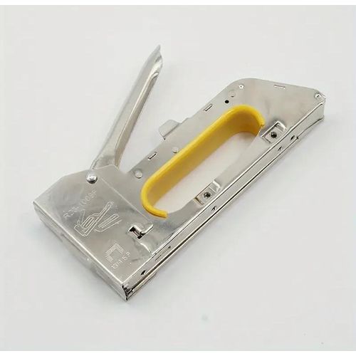 Powerful Strong Hand Held Staple Gun - Silver