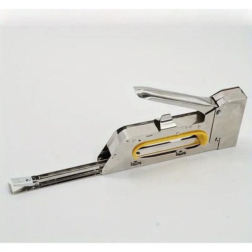 Powerful Strong Hand Held Staple Gun - Silver