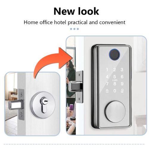 Smart Deadbolt Locks Tuya Wifi Bluetooth Digital Electronic Lock Smart Home Biometric Fingerprint Keyless Entry Keypad Door Lock