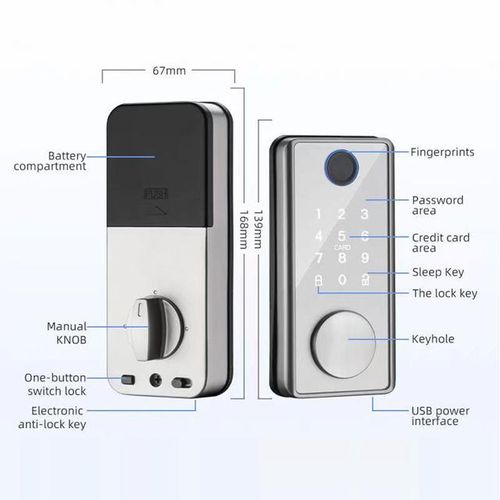 Smart Deadbolt Locks Tuya Wifi Bluetooth Digital Electronic Lock Smart Home Biometric Fingerprint Keyless Entry Keypad Door Lock