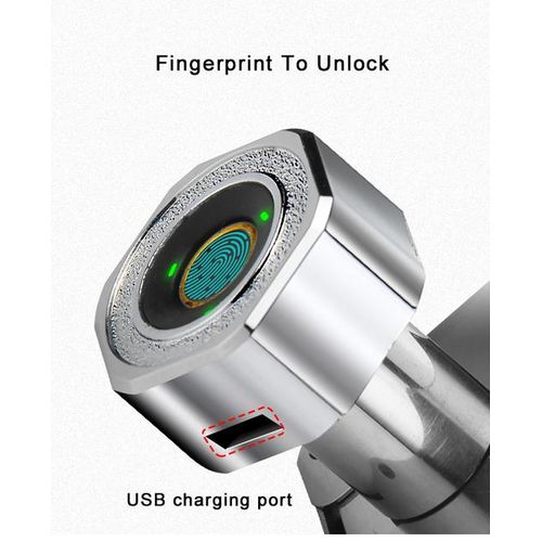 Usb Charge Keyless Smart Mini Fingerprint Cabinet Wardrobe Lock 10 Users