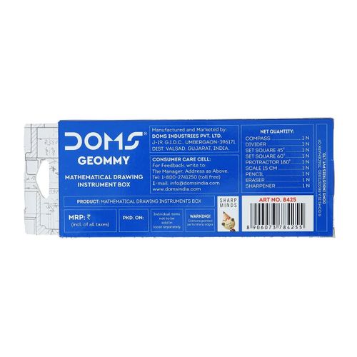 Doms *DOMS Geommy Mathematical Drawing Instrument Geometry Box