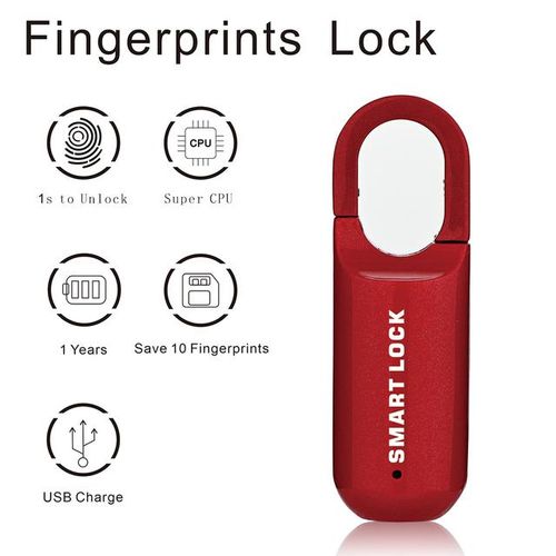 M01 Fingerprint Padlock Usb Smart Cabinet Keyless Home Travel Case Drawer Lock Anti Theft Multi Function Lock Zinc Alloy Lock